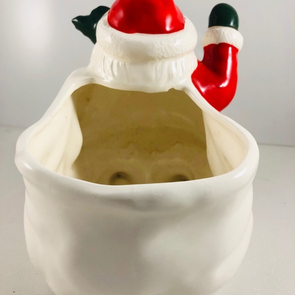 Vtg Lefton Christmas Santa Claus Figural Planter - Picture 4 of 8